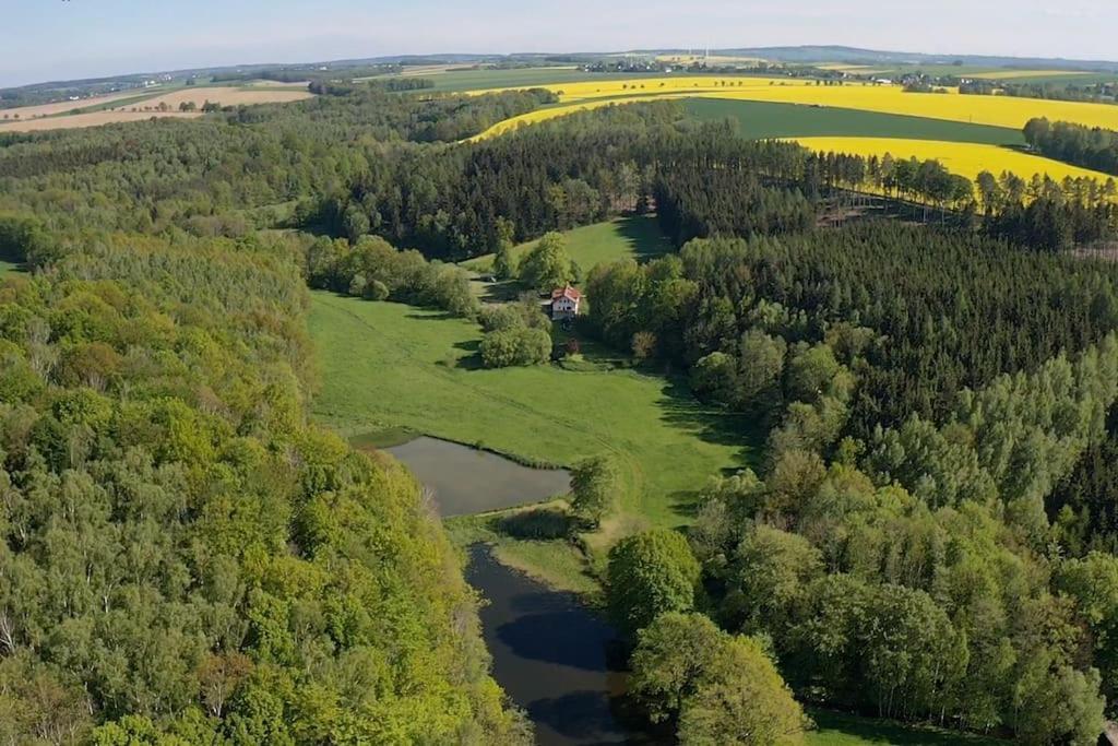 Wald-Apartment Limabach - Oberfrohna Exteriér fotografie
