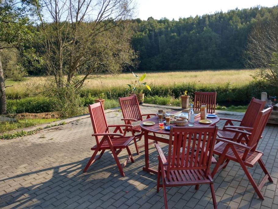 Wald-Apartment Limabach - Oberfrohna Exteriér fotografie